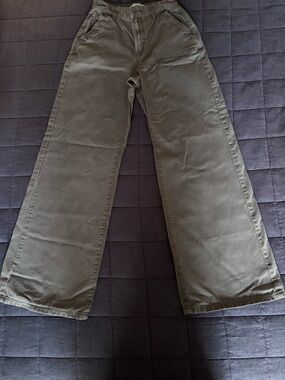Cotton On Olive Wide-Leg Women's Jeans